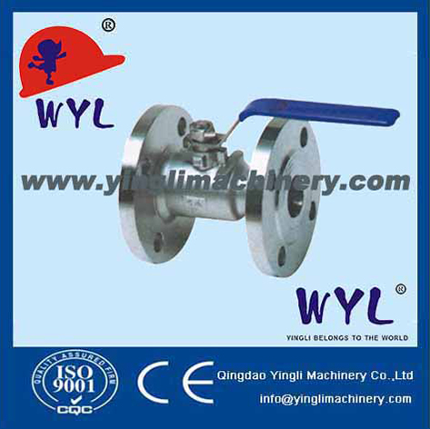 one piece body flanged ball valve