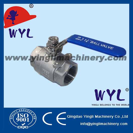 1pc high mounting pad screwed ball valve