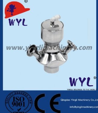 Flange pneumatic sterile sampling valve